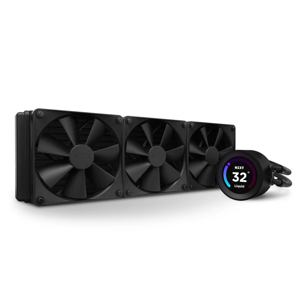 NZXT Kraken Elite 360 360MM AIO Liquid Cooler With LCD Display (Matte Black) (RL-KN36E-B1)