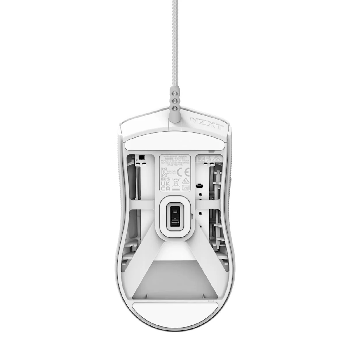 NZXT Lift 2 Symm Lightweight Symmetrical Wired Gaming Mouse (Matte Black, Matte White) - Image 11