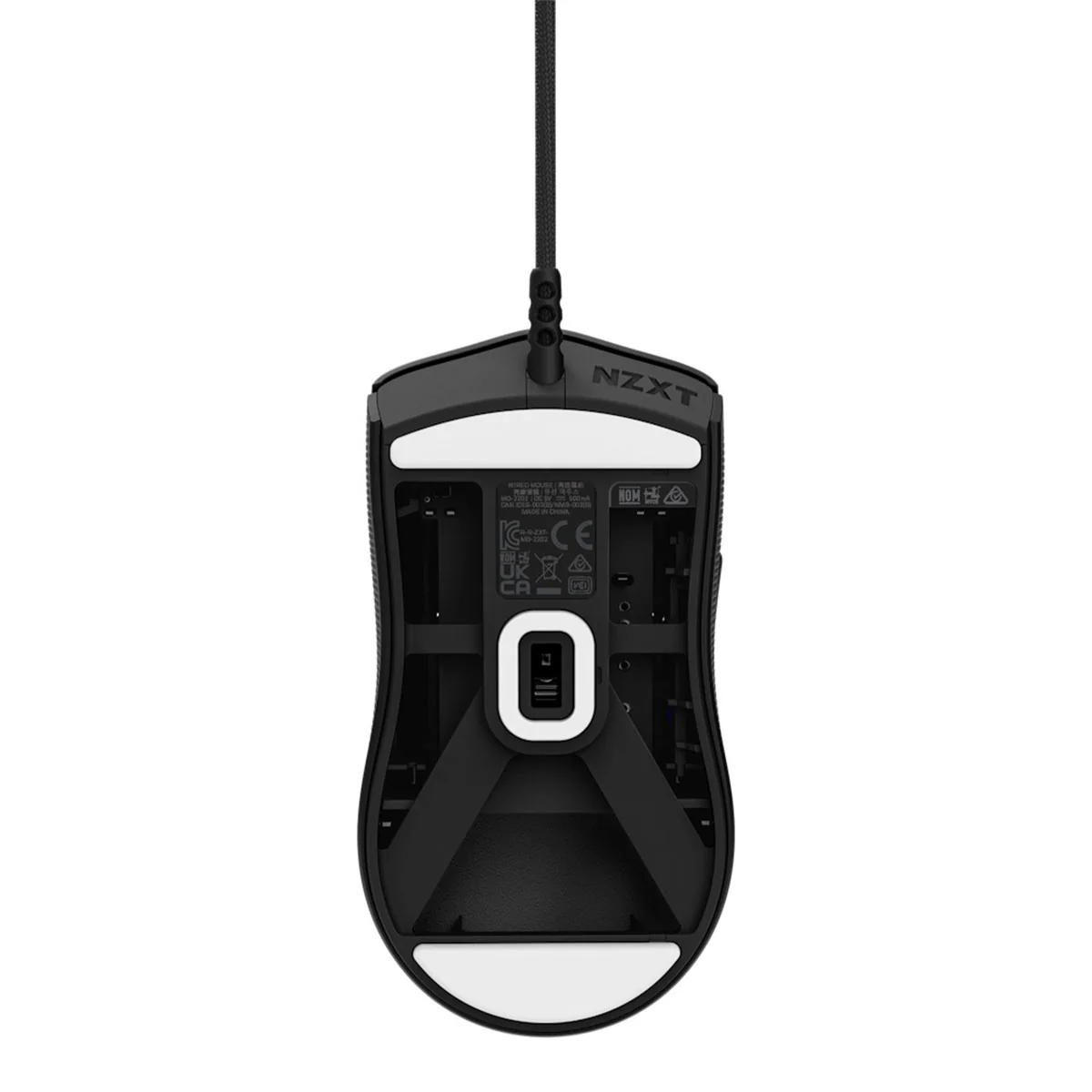 NZXT Lift 2 Symm Lightweight Symmetrical Wired Gaming Mouse (Matte Black, Matte White) - Image 6