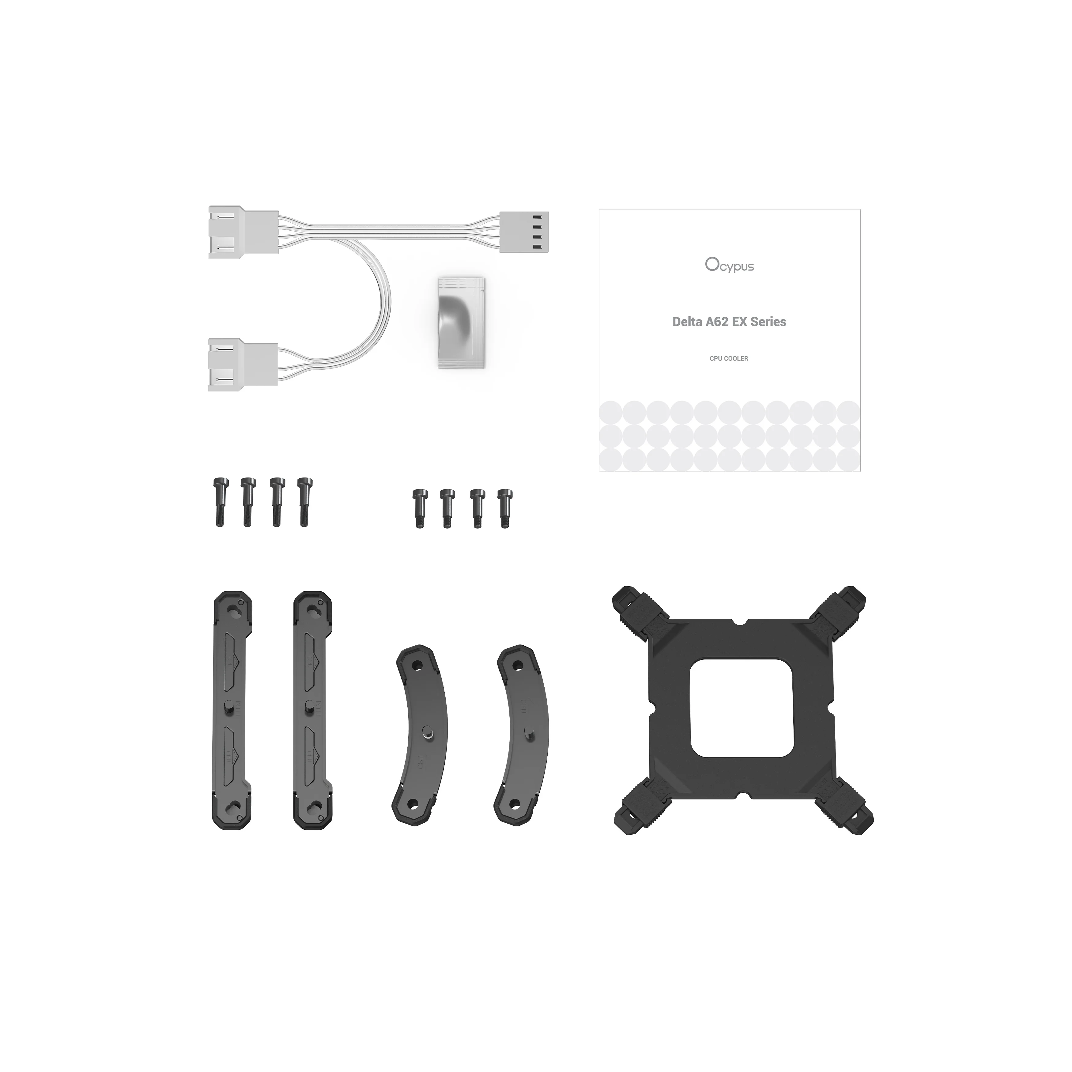 Ocypus Delta A62 EX Digital CPU Air Cooler (Black, White) - Image 17