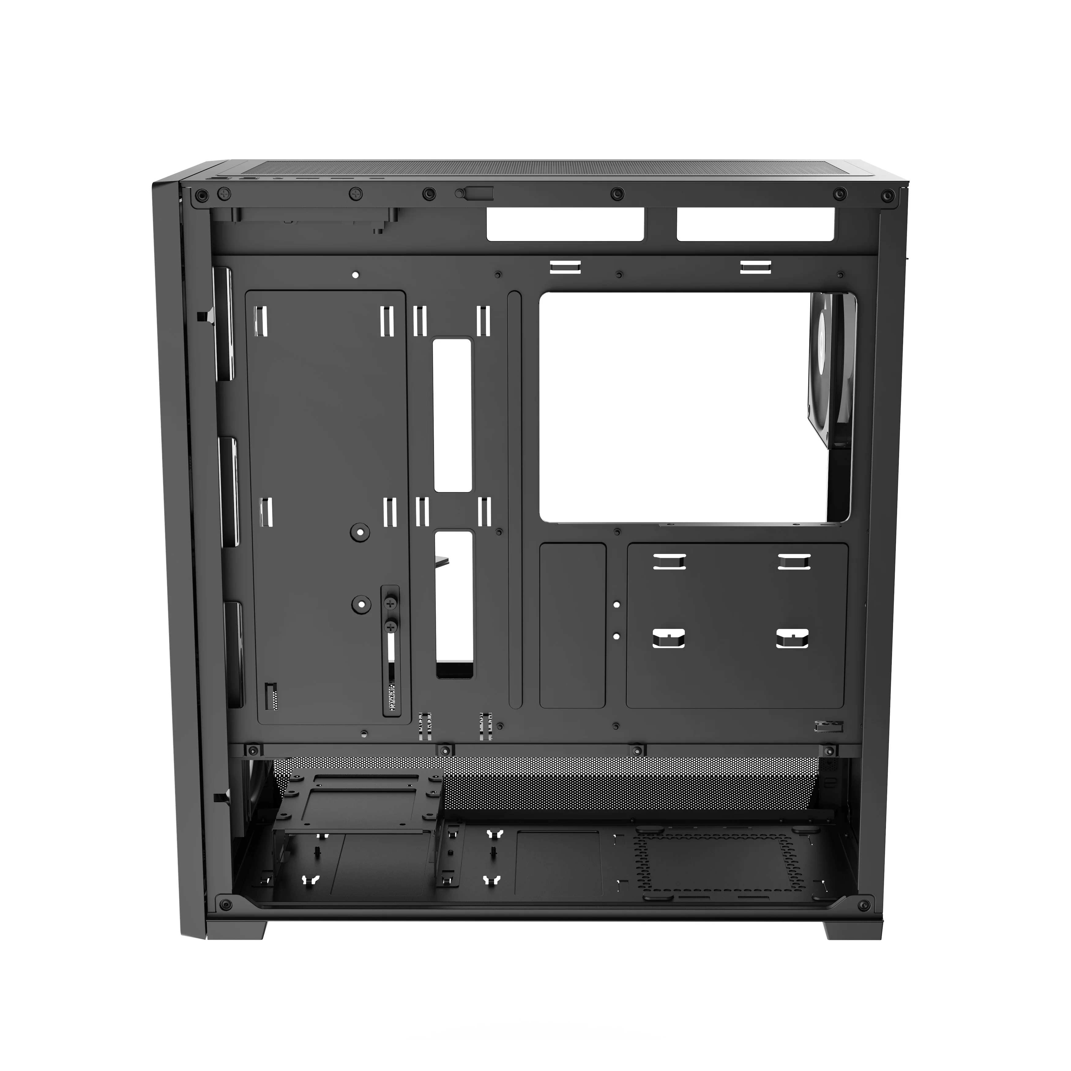 Ocypus Delta C70 ARGB Mid-Tower PC Case (Black, White) - Image 5