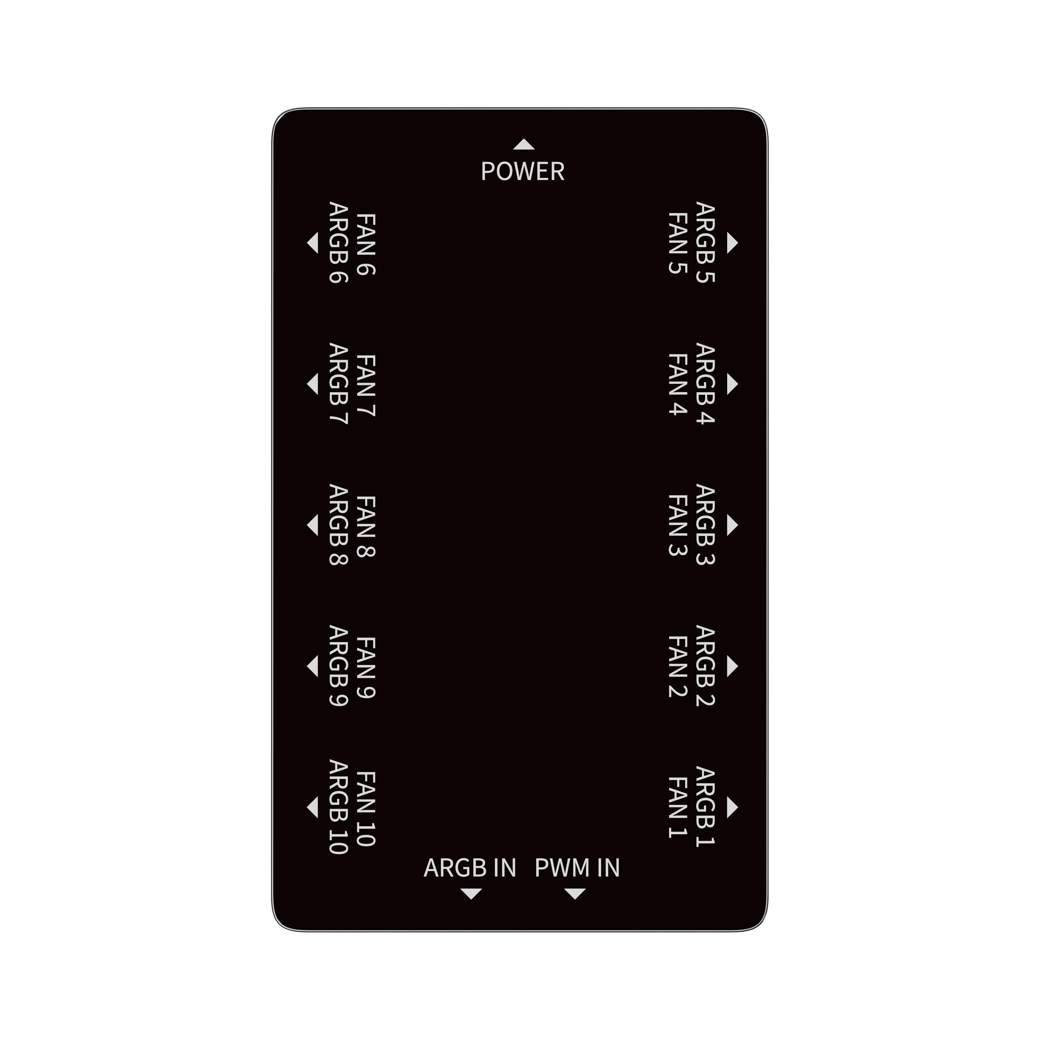 Ocypus Delta EH10 Pro ARGB Fan Hub Controller (Black) (Delta-EH10-BKN00PXX-GL) - Image 4