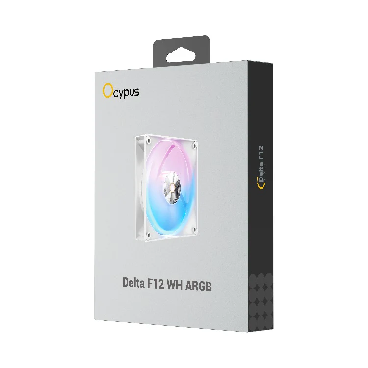 Ocypus Delta F12 ARGB 120MM PWM Fan -  Triple Pack (Black, White) (F12-BK3AM00X-GL, F12-WH3AM00X-GL) - Image 15