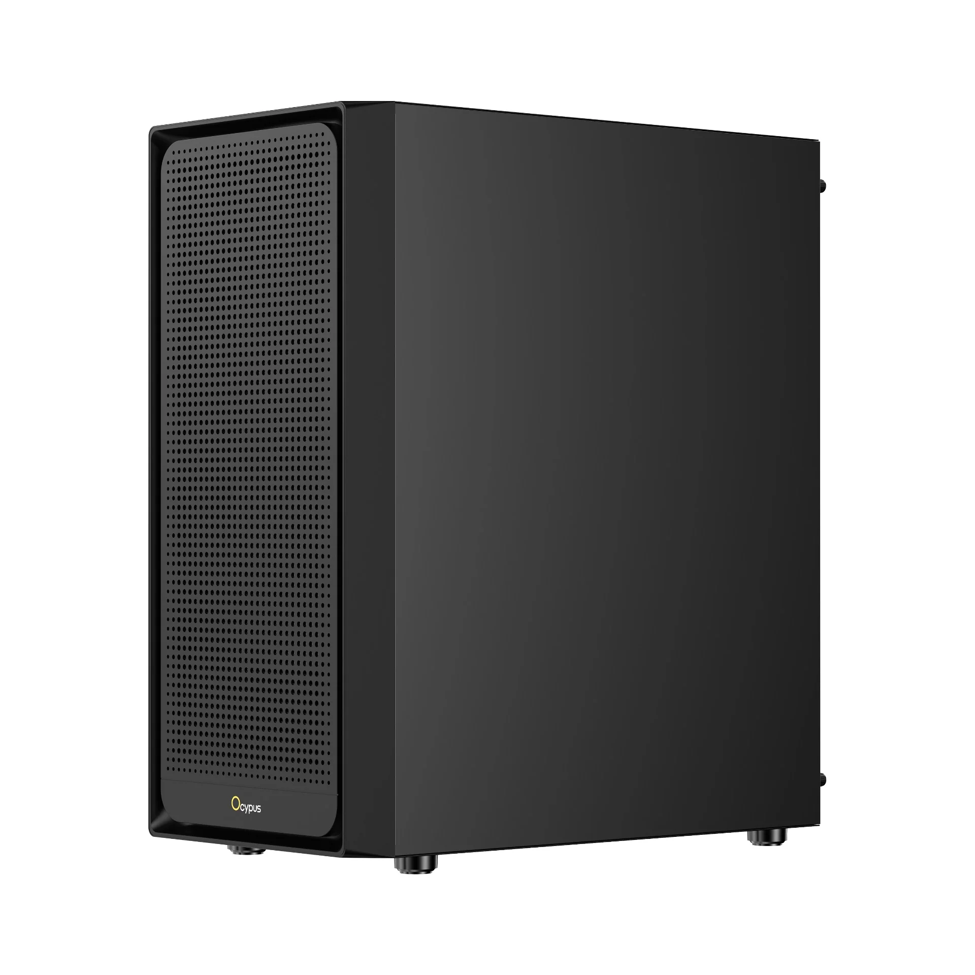 Ocypus Gamma C50 High Airflow Front Panel MATX Case (Black, White) - Image 4