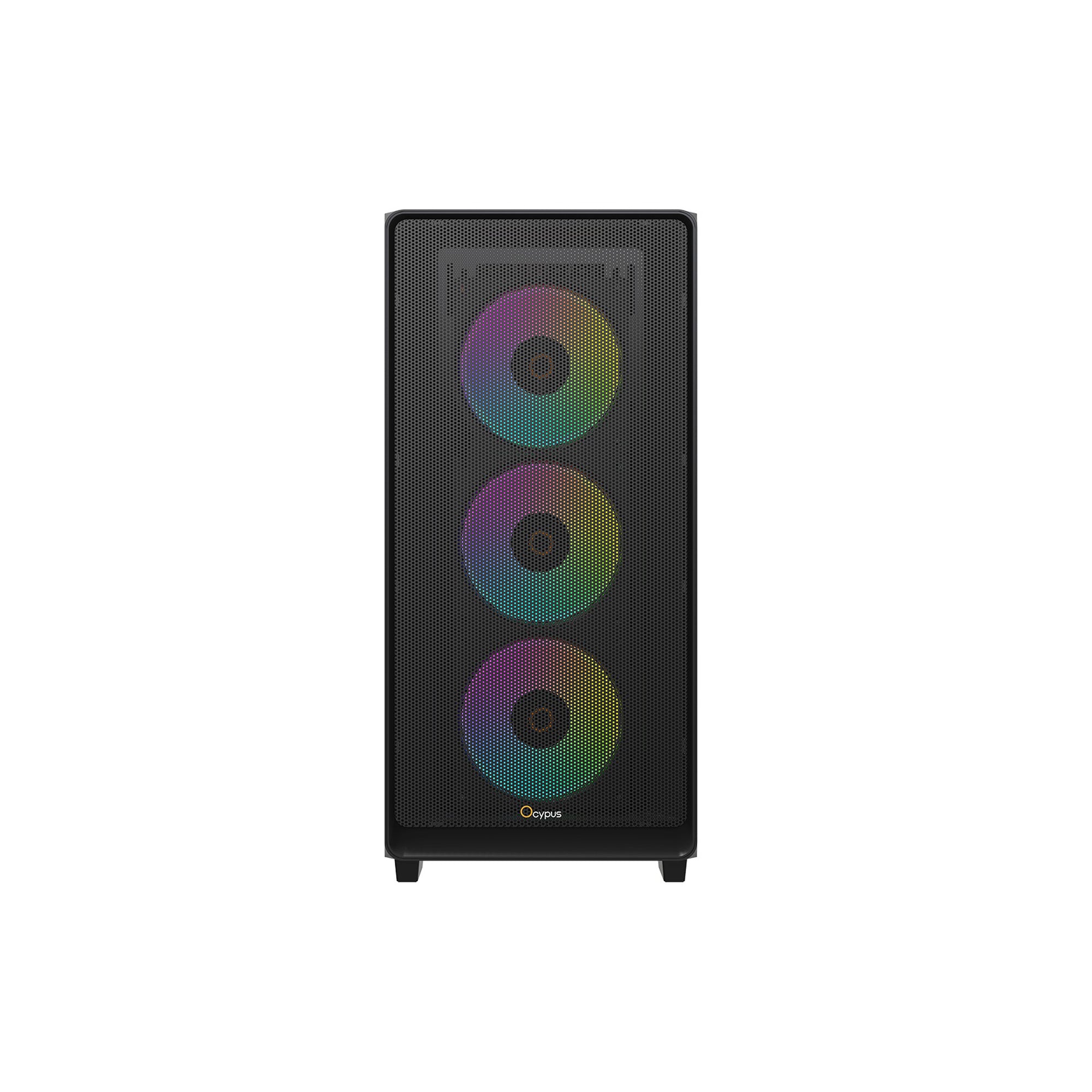 Ocypus Gamma C60 ARGB Mid-Tower Airflow Case with Grilles & ARGB Fans (Black, White) - Image 3