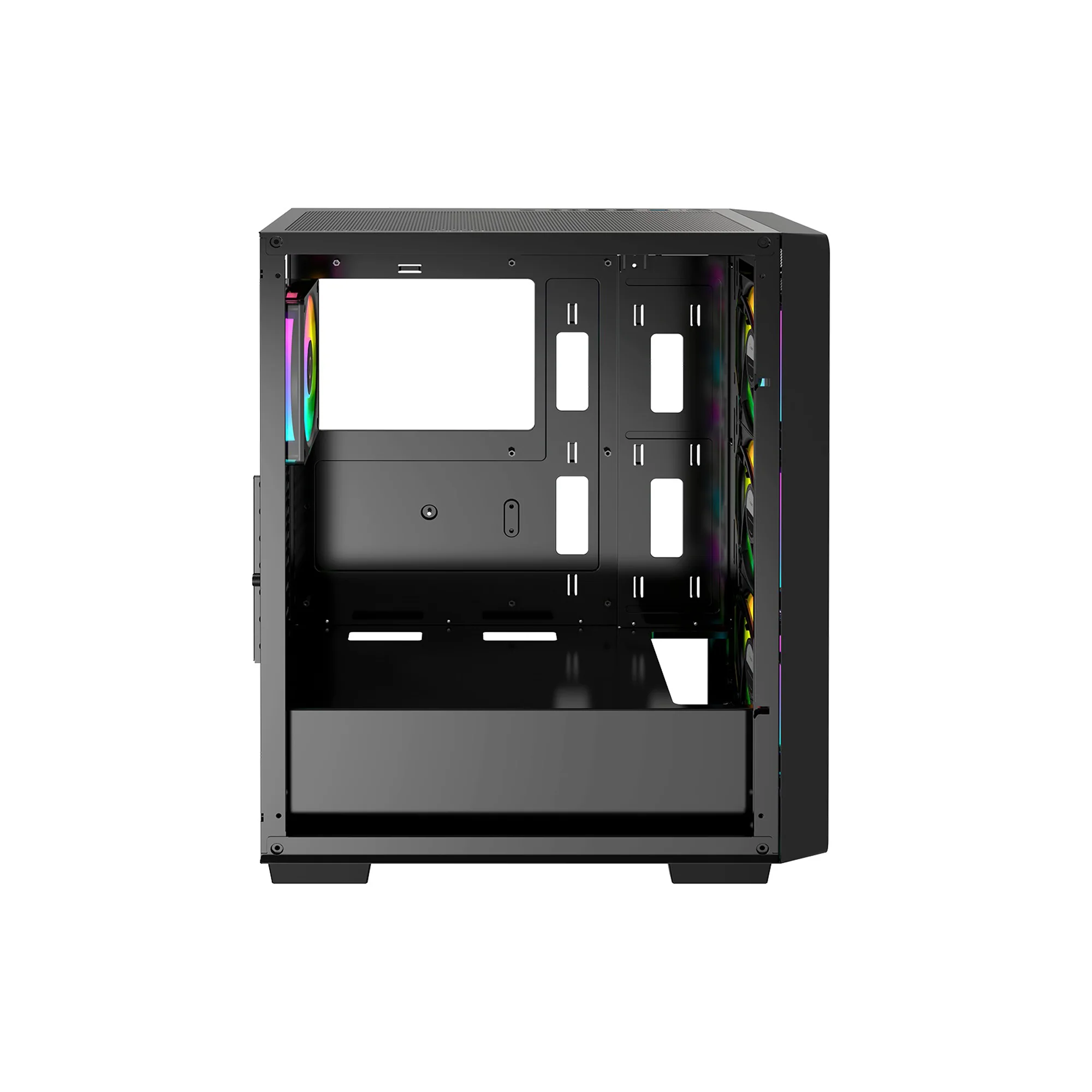 Ocypus Gamma C60 ARGB Mid-Tower Airflow Case with Grilles & ARGB Fans (Black, White) - Image 6