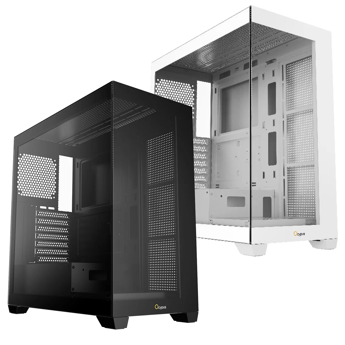 Ocypus Gamma C72 Mid Tower ATX PC Case (Black, White) - Image 19
