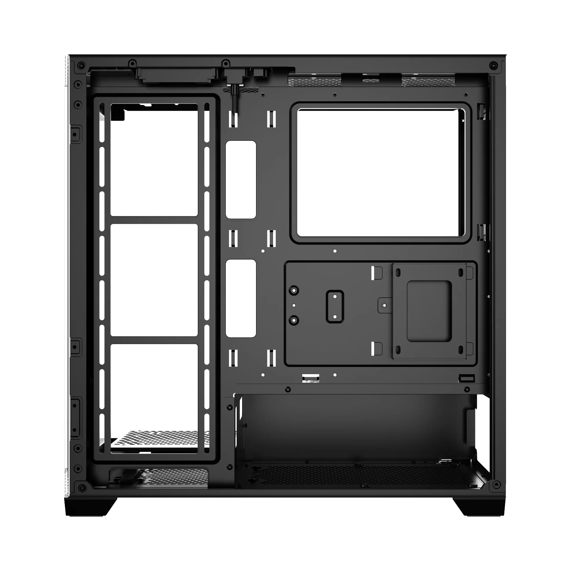 Ocypus Gamma C72 Mid Tower ATX PC Case (Black, White) - Image 4