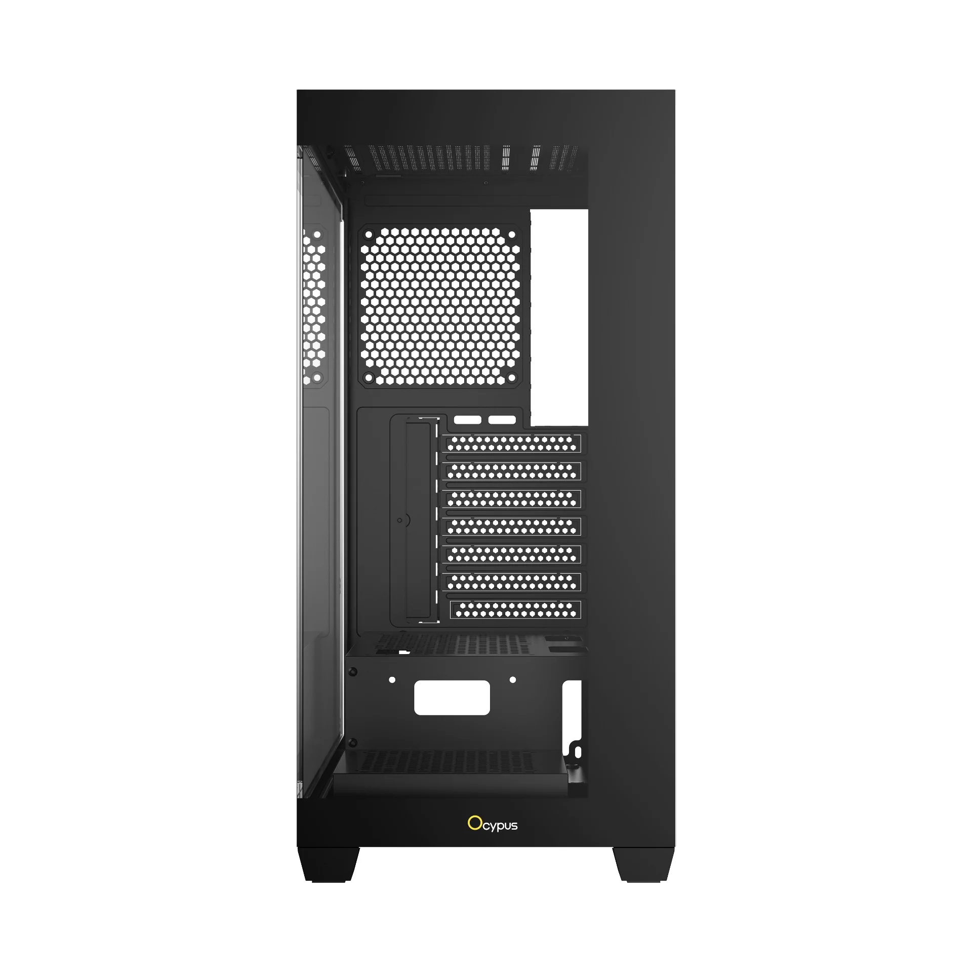 Ocypus Gamma C72 Mid Tower ATX PC Case (Black, White) - Image 7