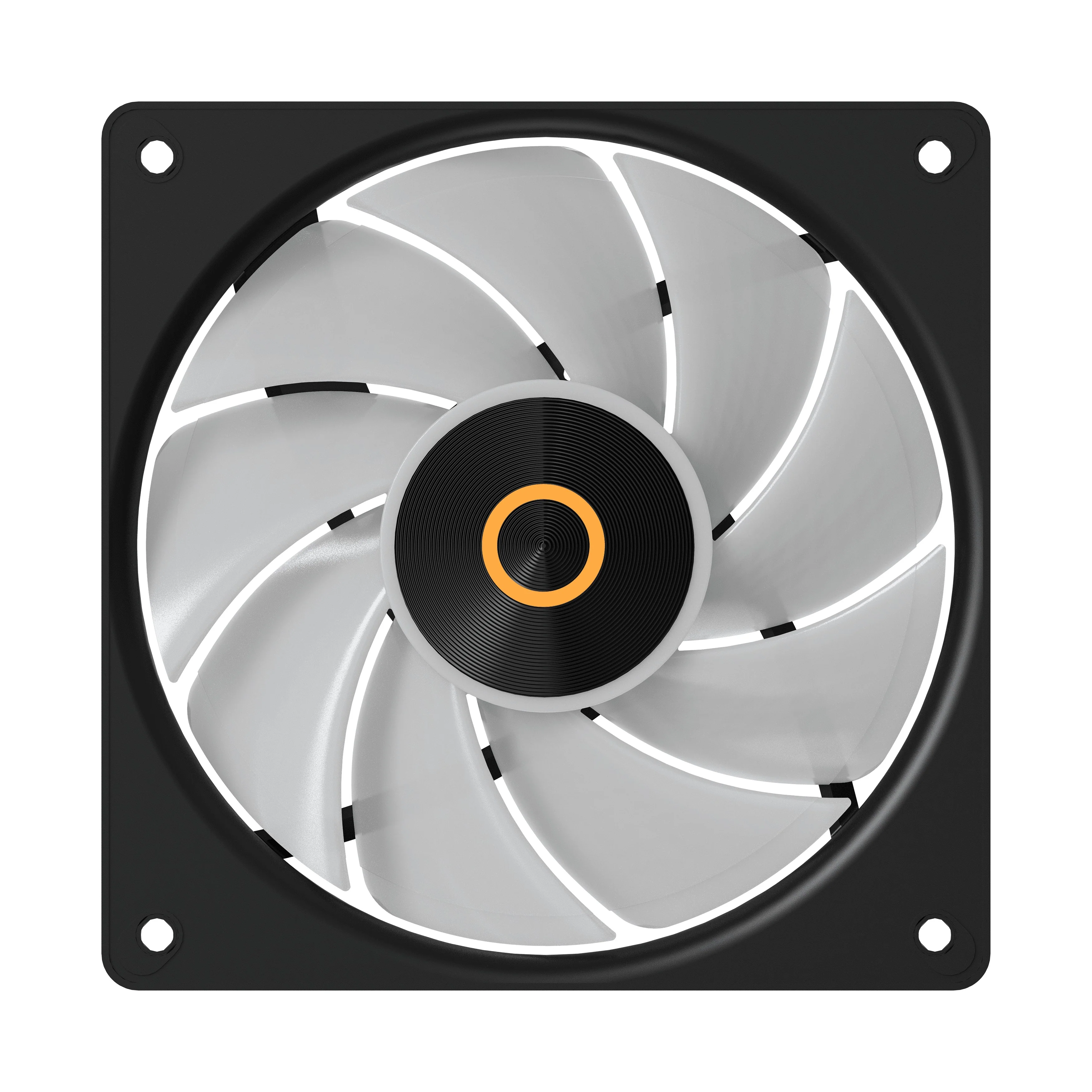 Ocypus Gamma F12 Elite ARGB 120mm PWM Fan with Transparent Frame (Black, White) - Image 7