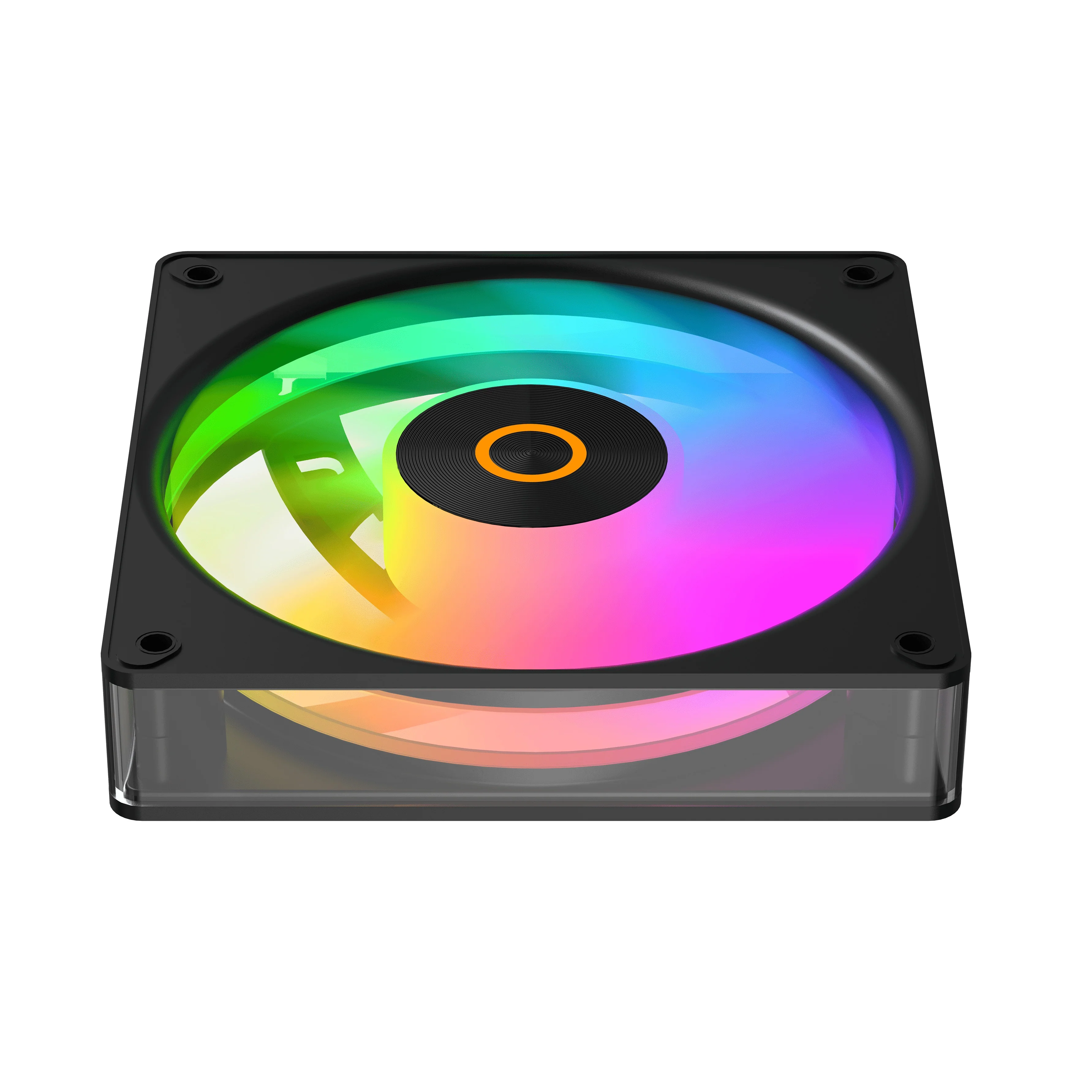 Ocypus Gamma F12 Elite ARGB Reverse Blade 3-in-1 120mm PWM Fan with Transparent Frame (Black, White) - Image 5
