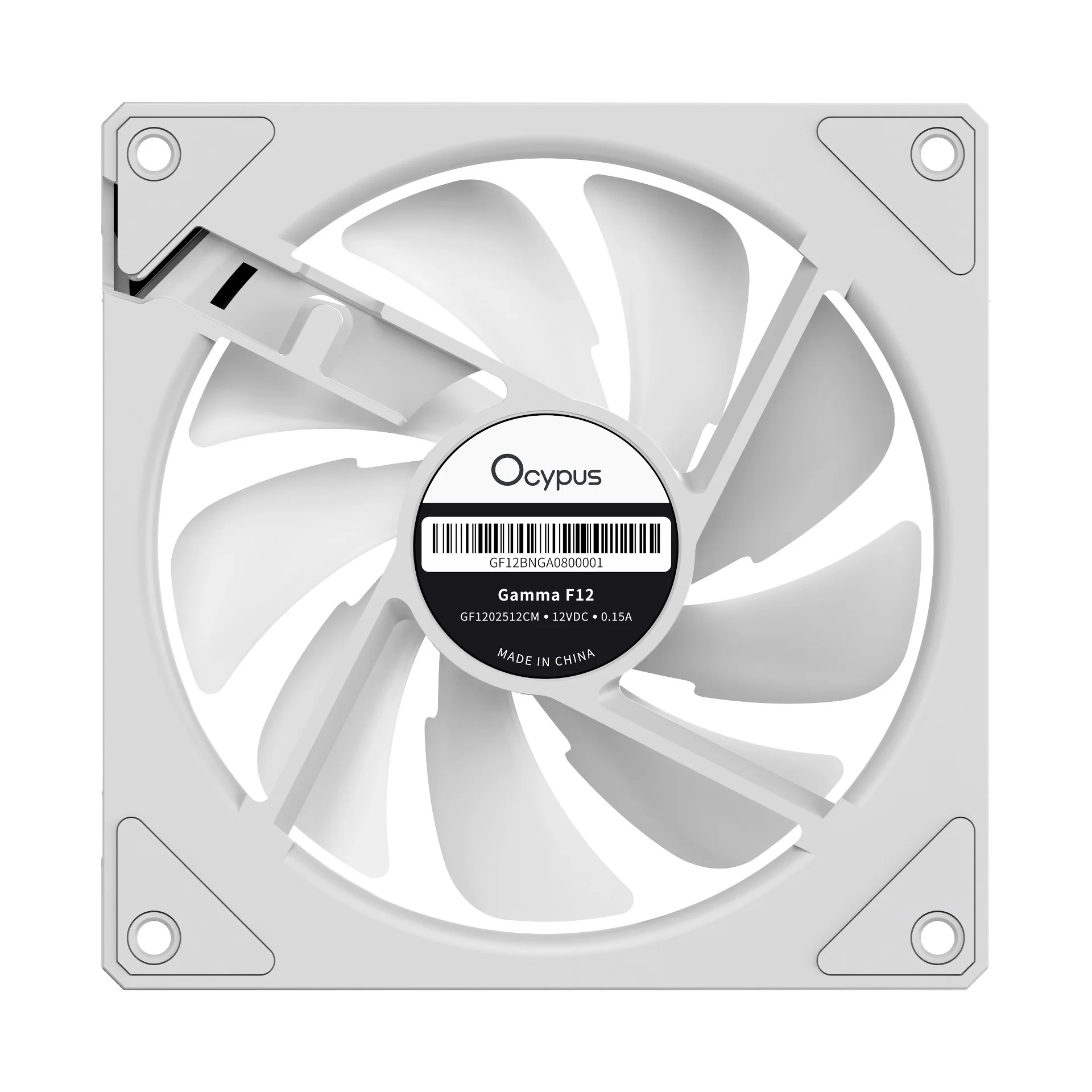 Ocypus Gamma F12 Reverse Blade ARGB 120MM PWM Fan - Single Pack (Black, White) (F12-BK1AM01X-GL, F12-WH1AM01X-GL) - Image 12