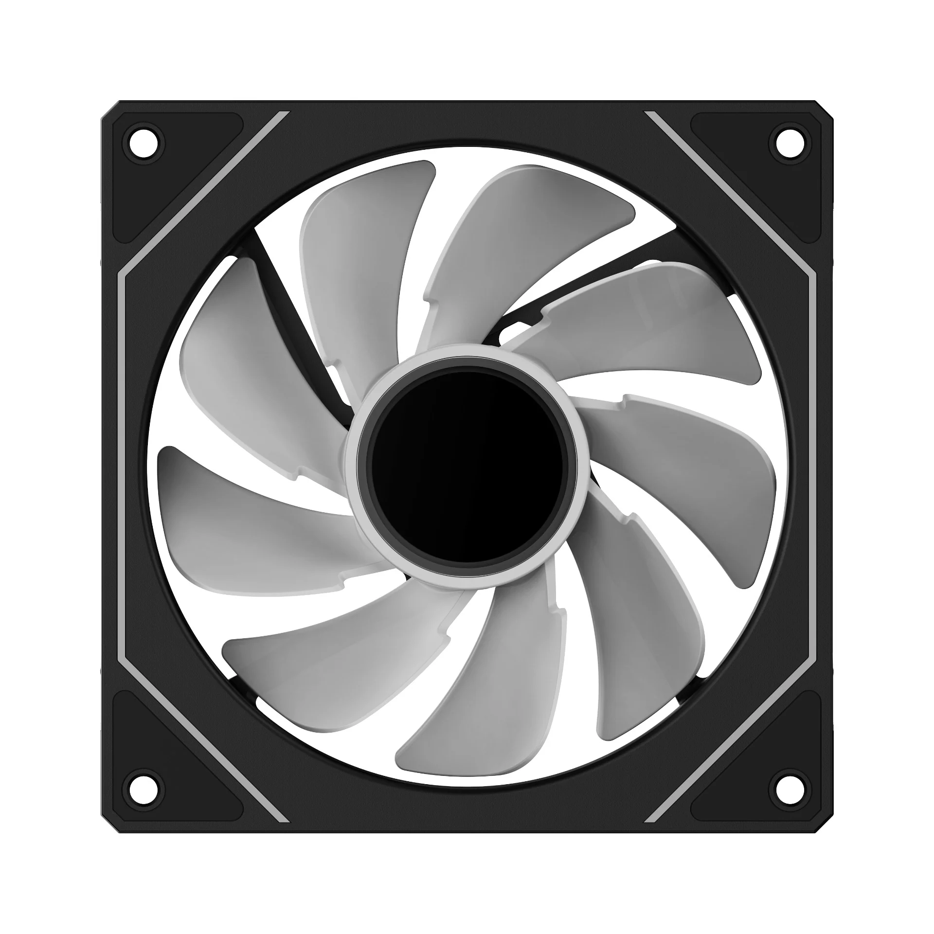 Ocypus Gamma F12 Reverse Blade ARGB 120MM PWM Fan - Single Pack (Black, White) (F12-BK1AM01X-GL, F12-WH1AM01X-GL) - Image 5