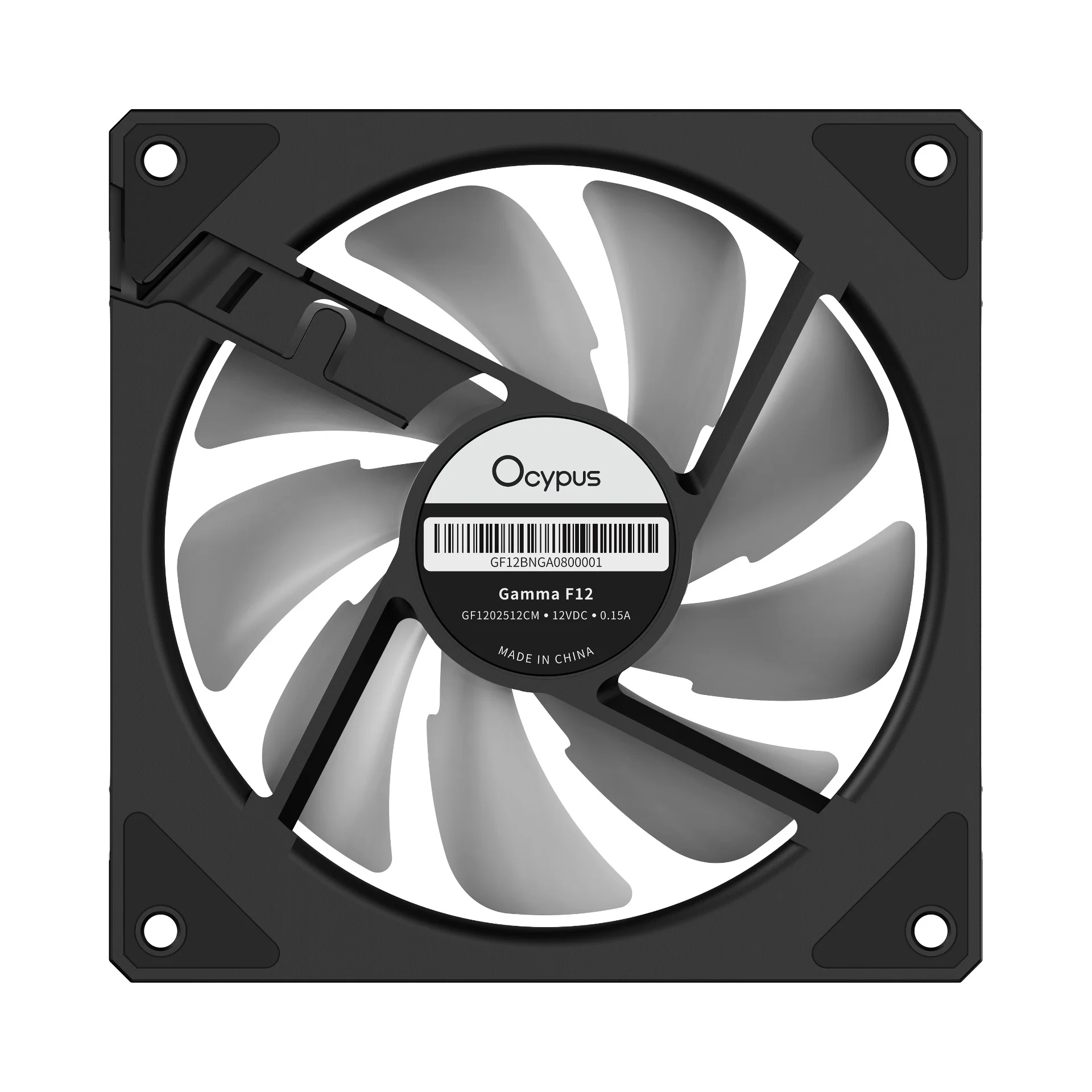 Ocypus Gamma F12 Reverse Blade ARGB 120MM PWM Fan - Single Pack (Black, White) (F12-BK1AM01X-GL, F12-WH1AM01X-GL) - Image 6