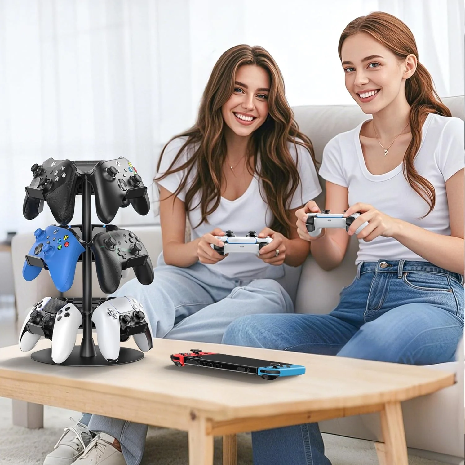 OIVO Controller & Headset Stand 3 Tiers (Black) (IV-P5425-3T) - Image 3