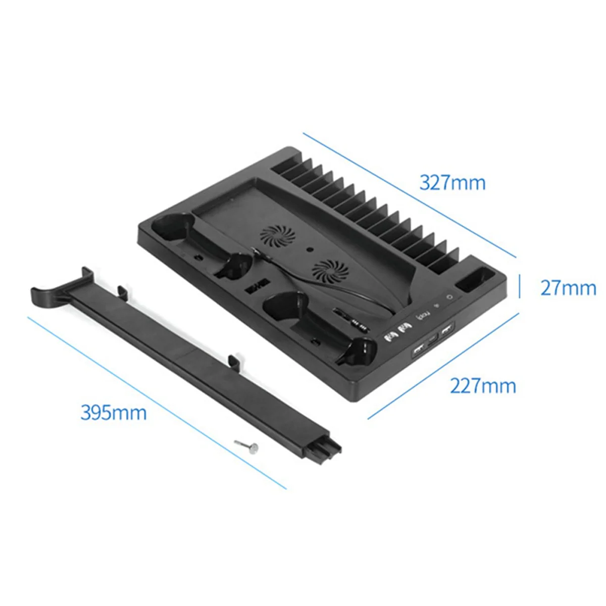 OIVO Multifunctional Cooling Stand for PS5 / PS5 Slim (Black) (IV-P5246X) - Image 7