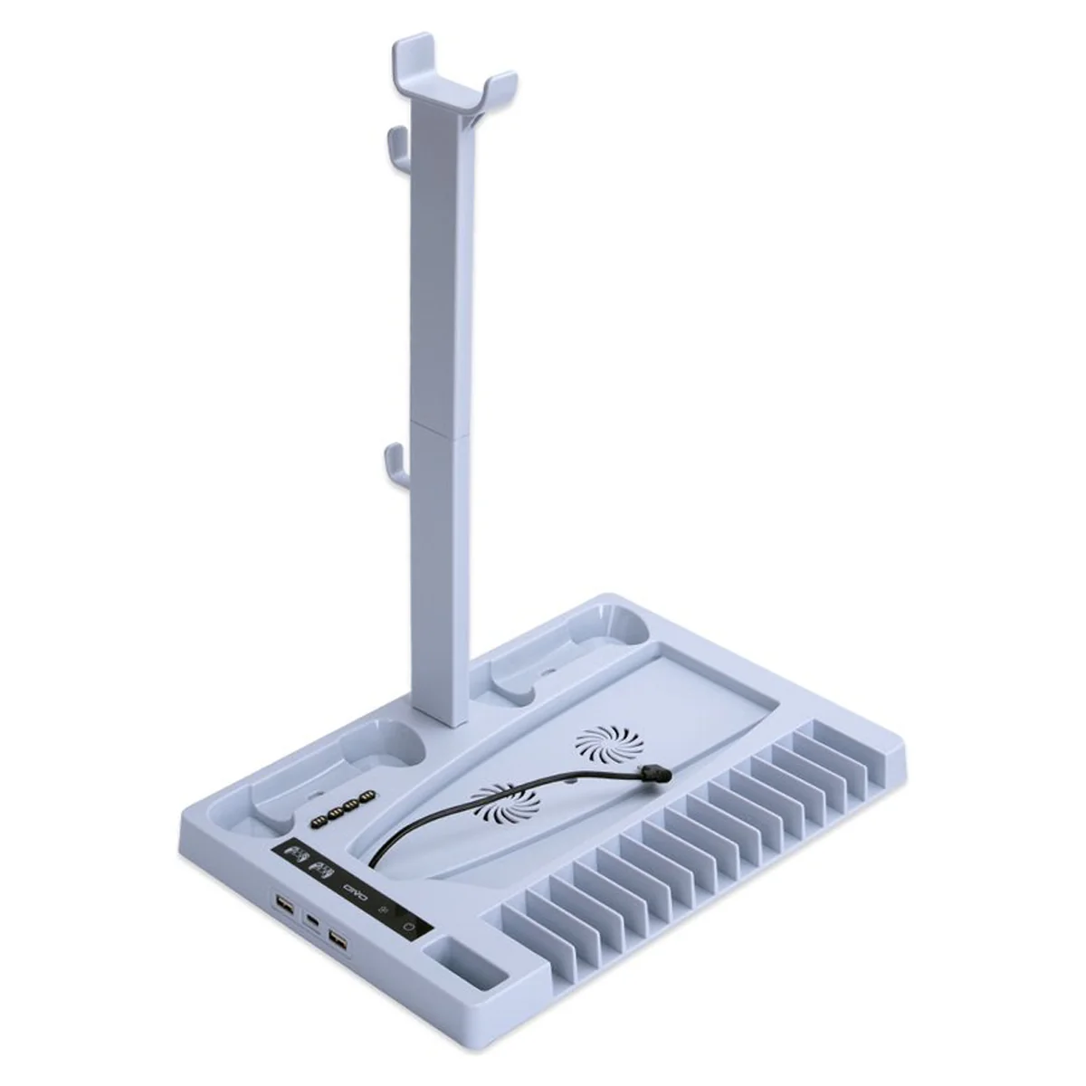 OIVO Multifunctional Cooling Stand for PS5 / PS5 Slim (White) (IV-P5246XW) - Image 2