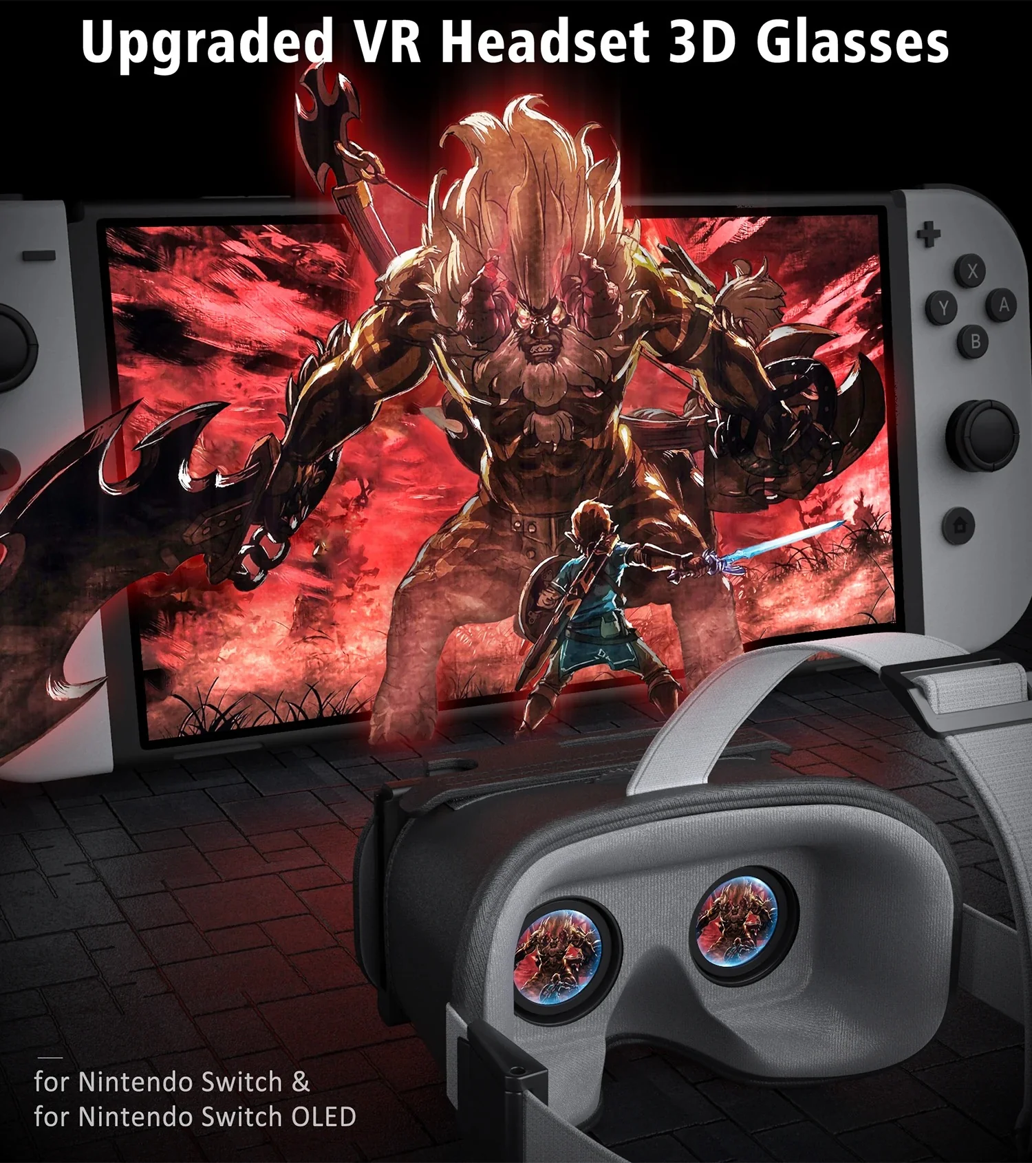 OIVO VR Headset for Nintendo Switch / Nintendo Switch OLED (Black) (IV-SW125) - Image 6