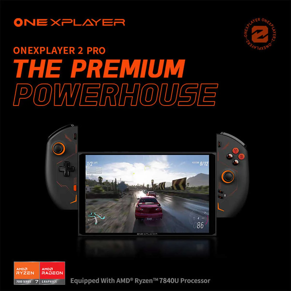 Onexplayer 2 Pro AMD Ryzen 7 7840U 8.4" IPS 2560x1600 32GB RAM LPDDR5X 7500MHz 2TB SSD Windows 11 Handheld PC Gaming Console + Onexplayer Protection Case - Image 2