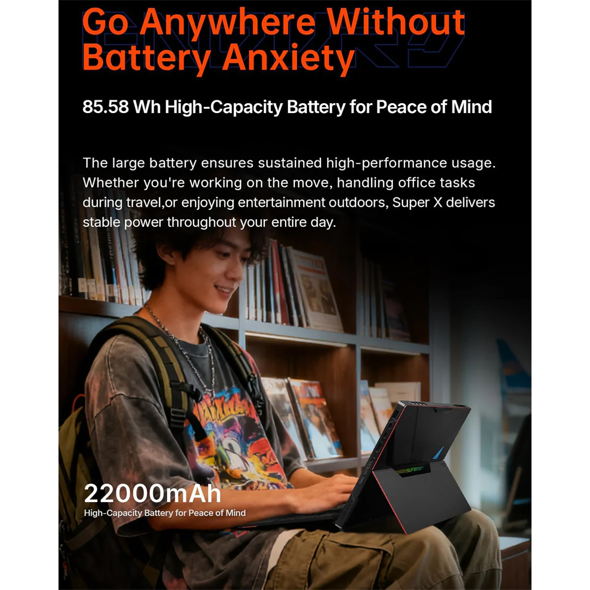 OneXPlayer Super X Liquid Version AMD Ryzen AI Max+ 395 14" 2880x1800 AMOLED Windows 11 Gaming Tablet-Laptop Hybrid + Super X Keyboard + Super X Storage Case + Super X Charger (48GB LPDDR5x RAM + 1TB SSD, 128GB LPDDR5x RAM + 2TB SSD) - Image 11