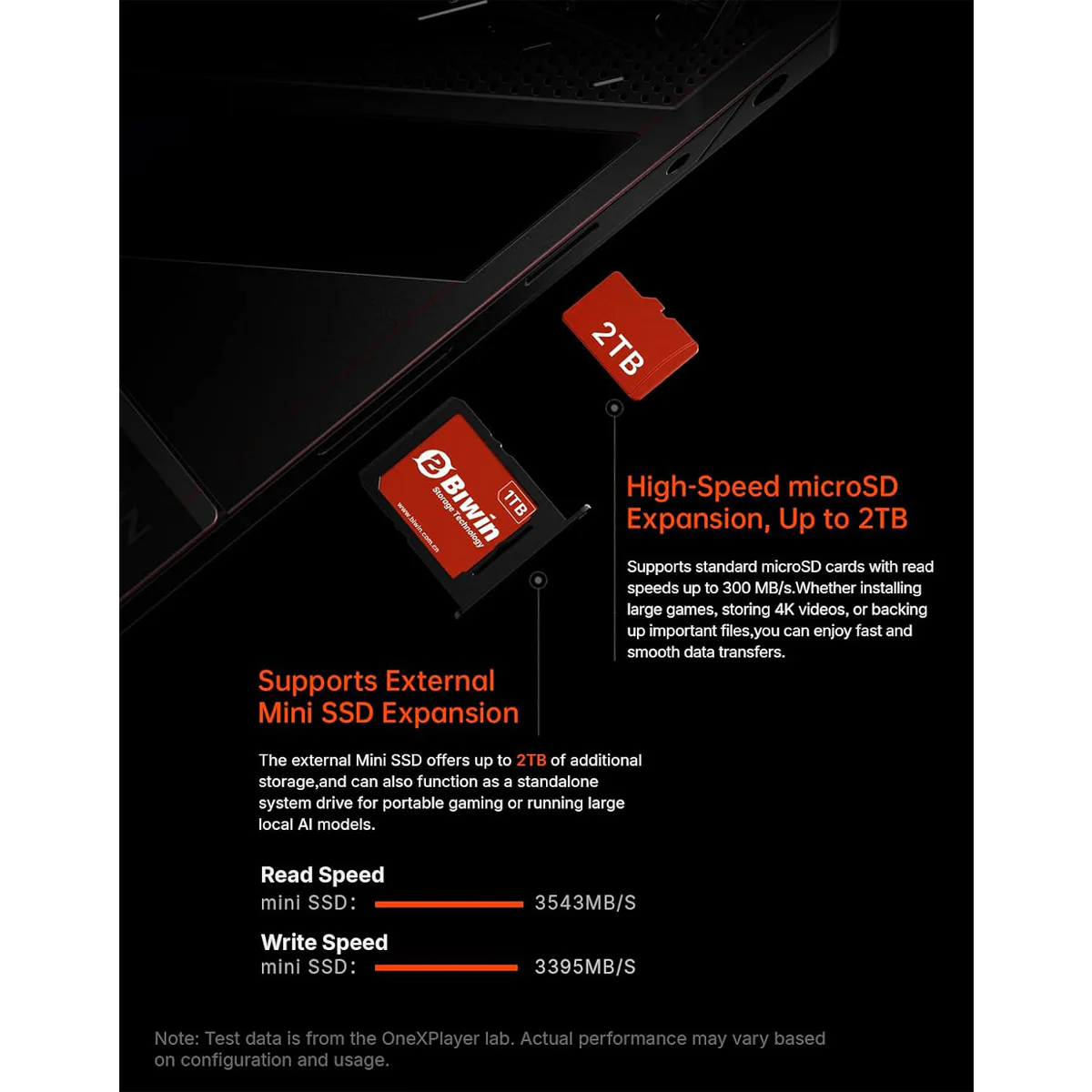 OneXPlayer Super X Liquid Version AMD Ryzen AI Max+ 395 14" 2880x1800 AMOLED Windows 11 Gaming Tablet-Laptop Hybrid + Super X Keyboard + Super X Storage Case + Super X Charger (48GB LPDDR5x RAM + 1TB SSD, 128GB LPDDR5x RAM + 2TB SSD) - Image 14