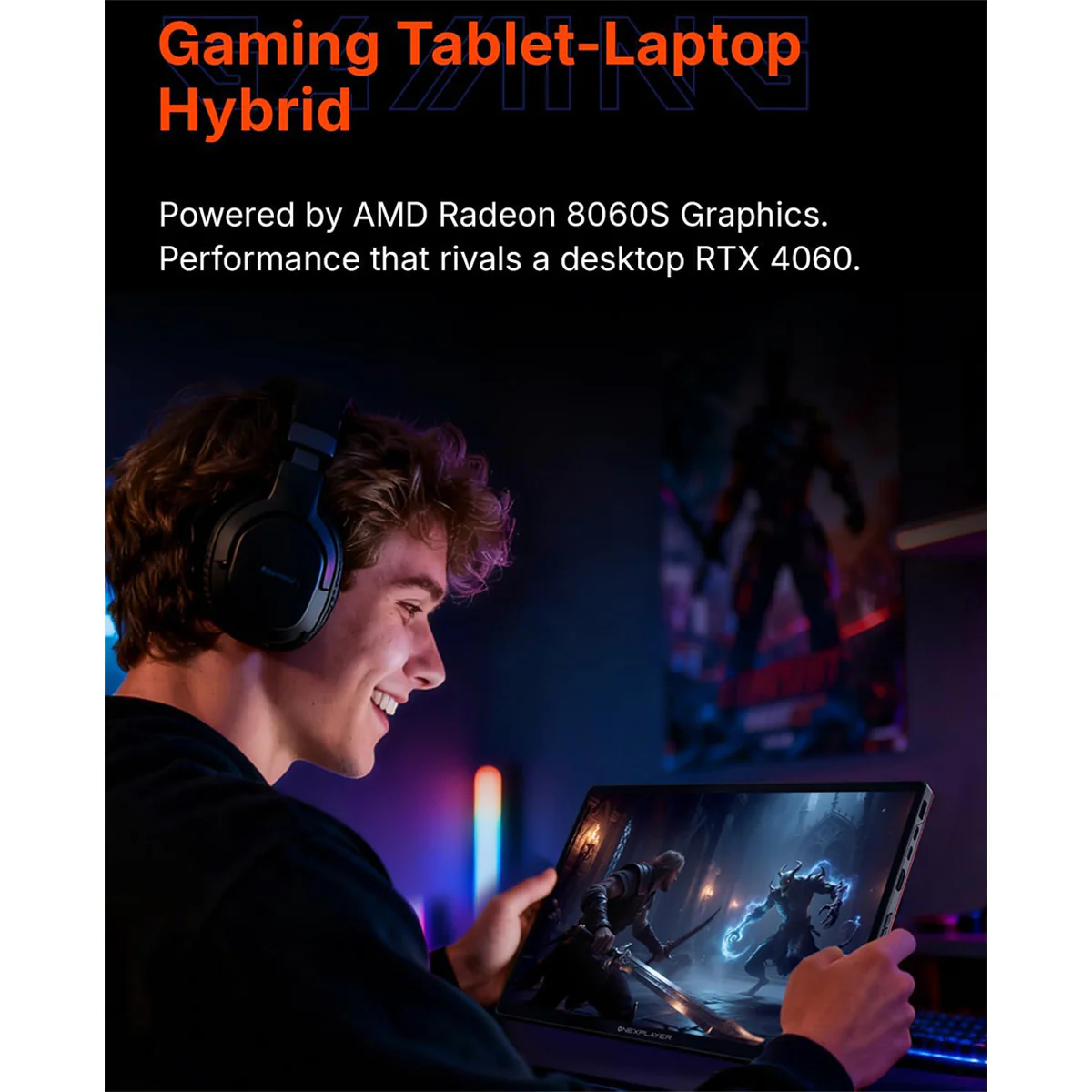 OneXPlayer Super X Liquid Version AMD Ryzen AI Max+ 395 14" 2880x1800 AMOLED Windows 11 Gaming Tablet-Laptop Hybrid + Super X Keyboard + Super X Storage Case + Super X Charger (48GB LPDDR5x RAM + 1TB SSD, 128GB LPDDR5x RAM + 2TB SSD) - Image 9