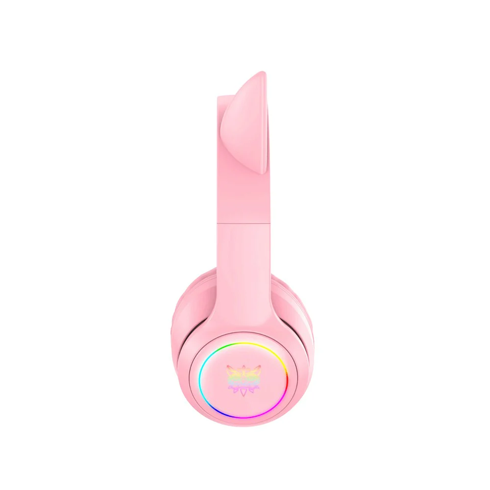 Onikuma B90 RGB Cat Ear Wireless Gaming Headset (Gradient Purple, Pink, Black) - Image 12