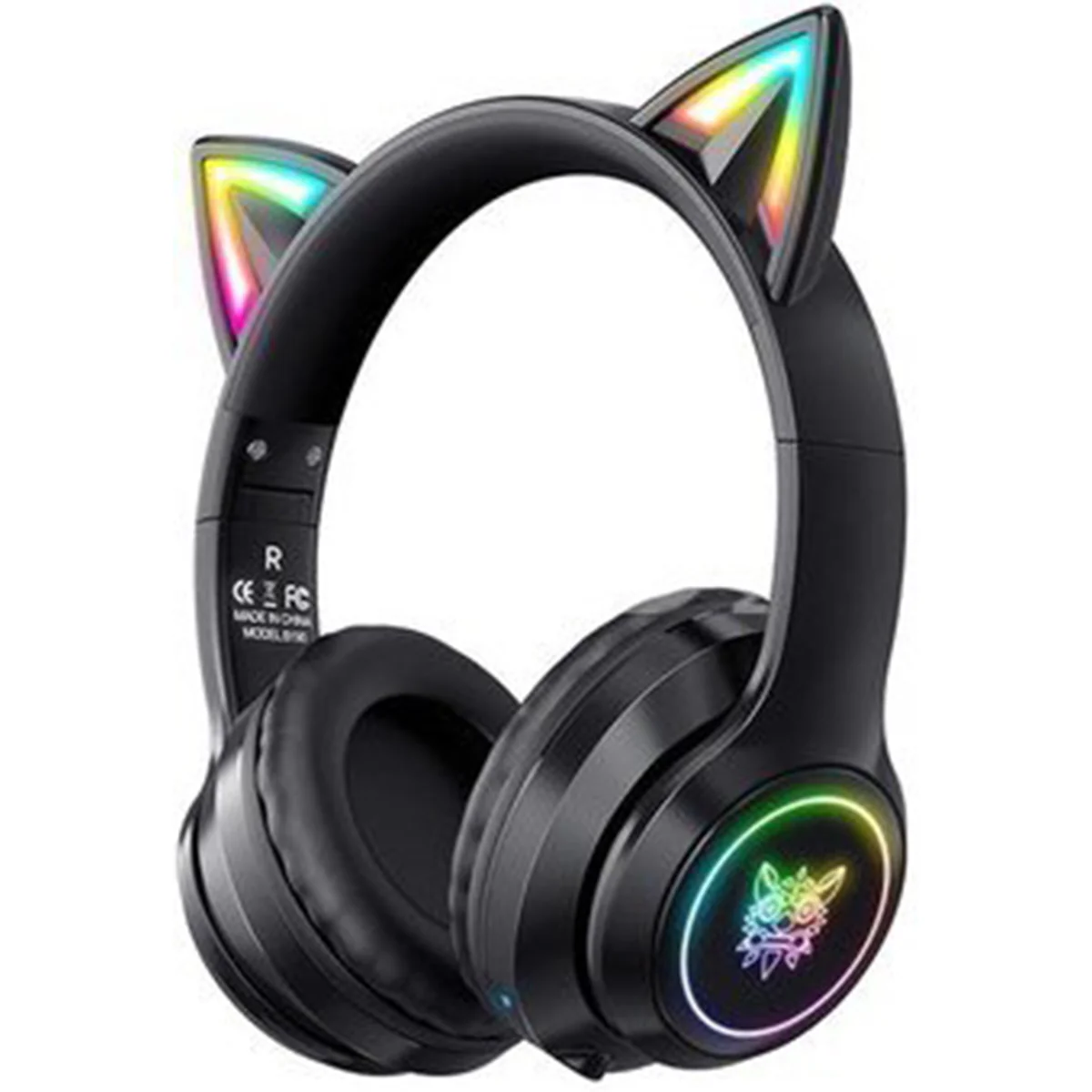 Onikuma B90 RGB Cat Ear Wireless Gaming Headset (Gradient Purple, Pink, Black) - Image 13
