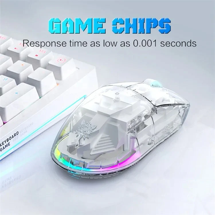 Onikuma CW926 RGB Dual-Mode eSports Gaming Mouse (Black, Transparent) - Image 18