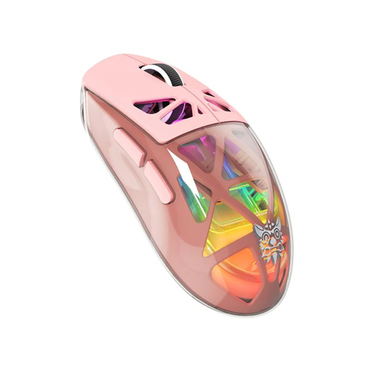 Onikuma CW930 RGB Tri-Mode Wireless Gaming Mouse (Black, Pink, White) - Image 9
