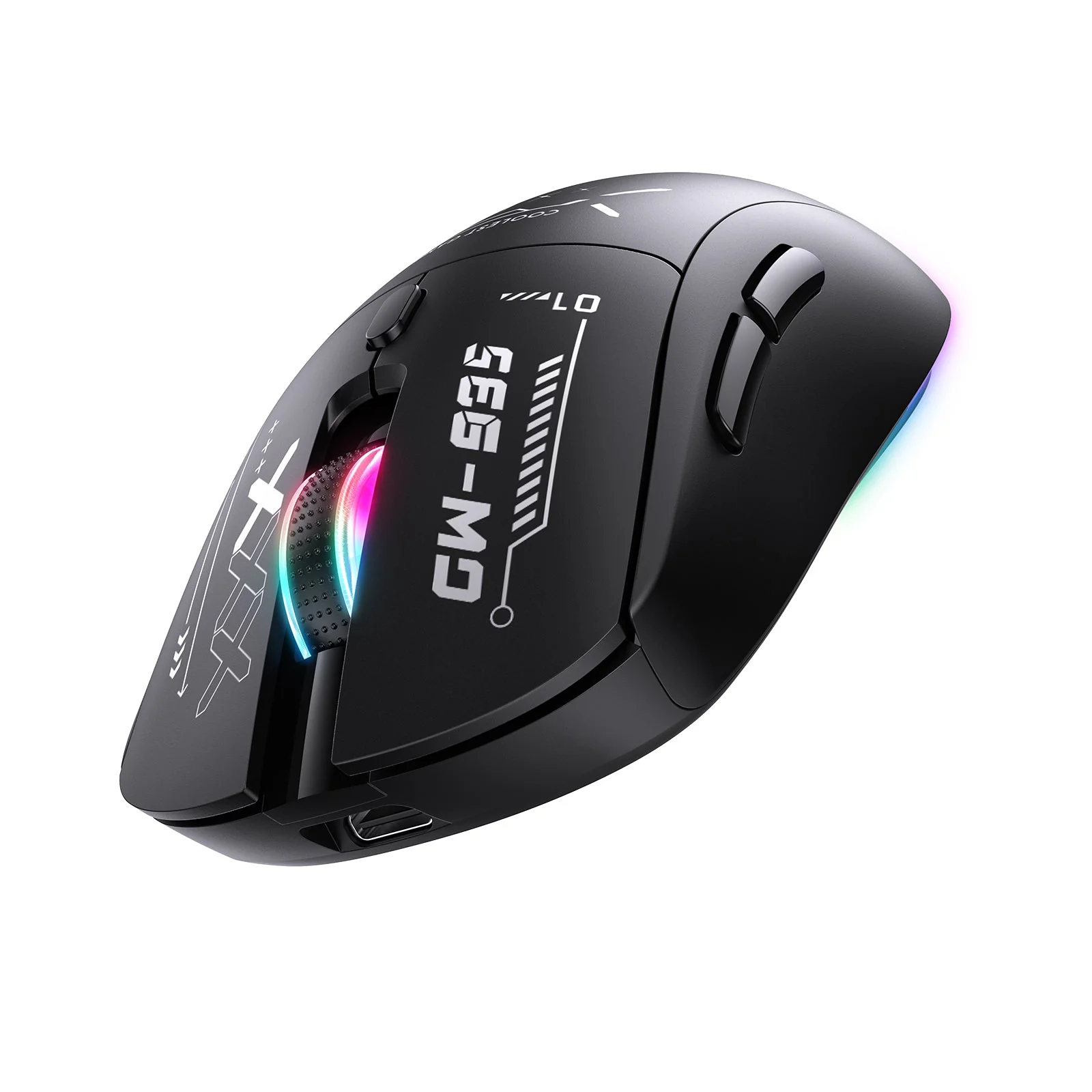 Onikuma CW935 RGB Tri-Mode Wireless Gaming Mouse (Black) - Image 2