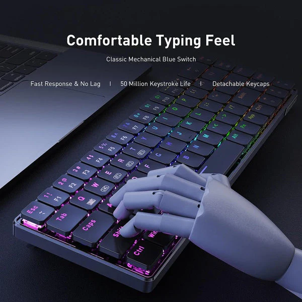 Onikuma G29 69 Keys RGB Wireless Mechanical Gaming Keyboard (Red Switch) (Black) - Image 3