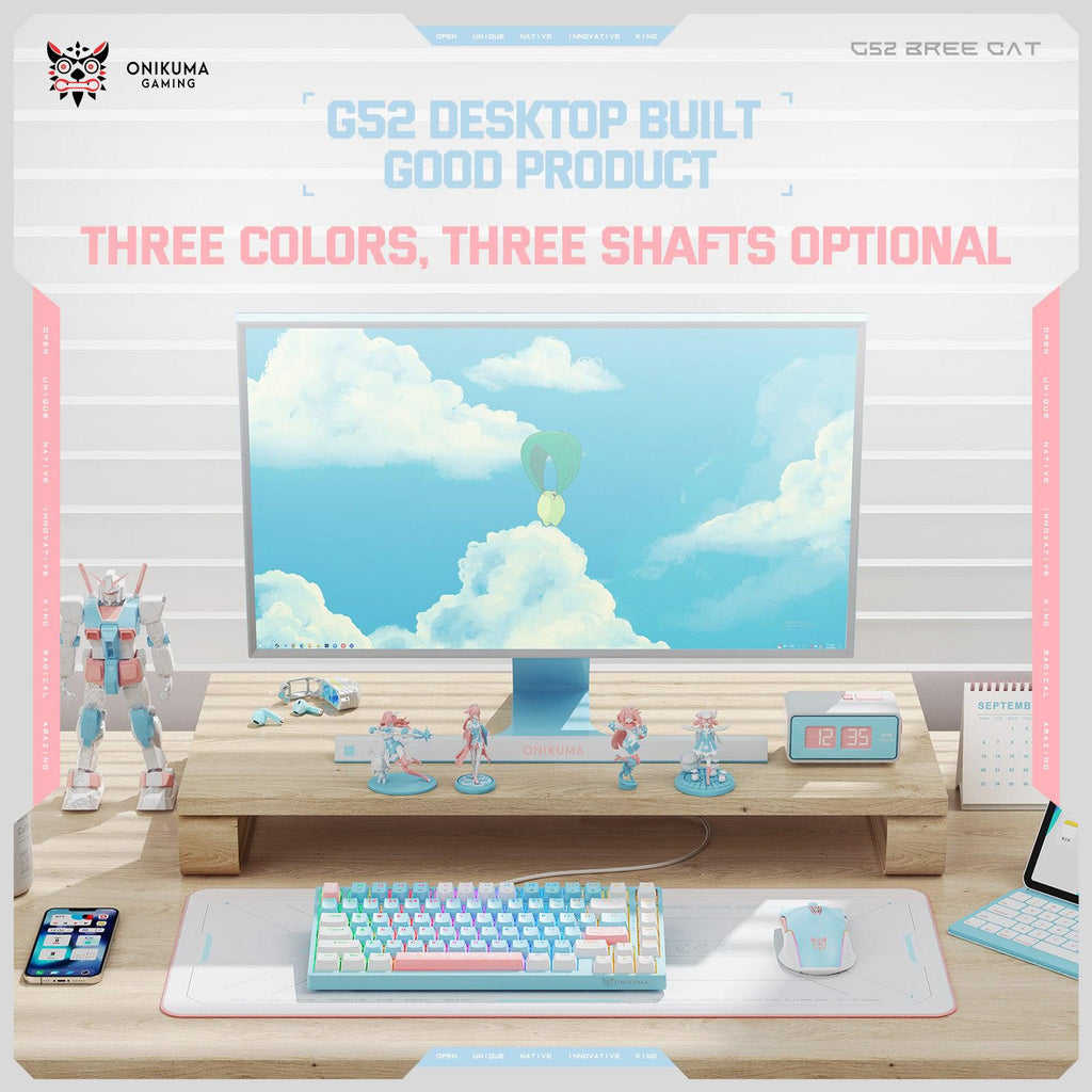 Onikuma G52 Wired 82 Keys Mechanical Keyboard (Star Powder Shaft Switch) - Image 5