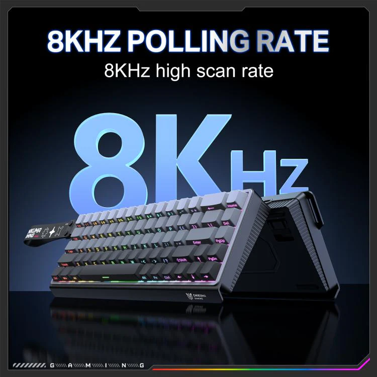 Onikuma G69 68 Keys RGB Wired Magnetic Switch Keyboard (Black) - Image 9