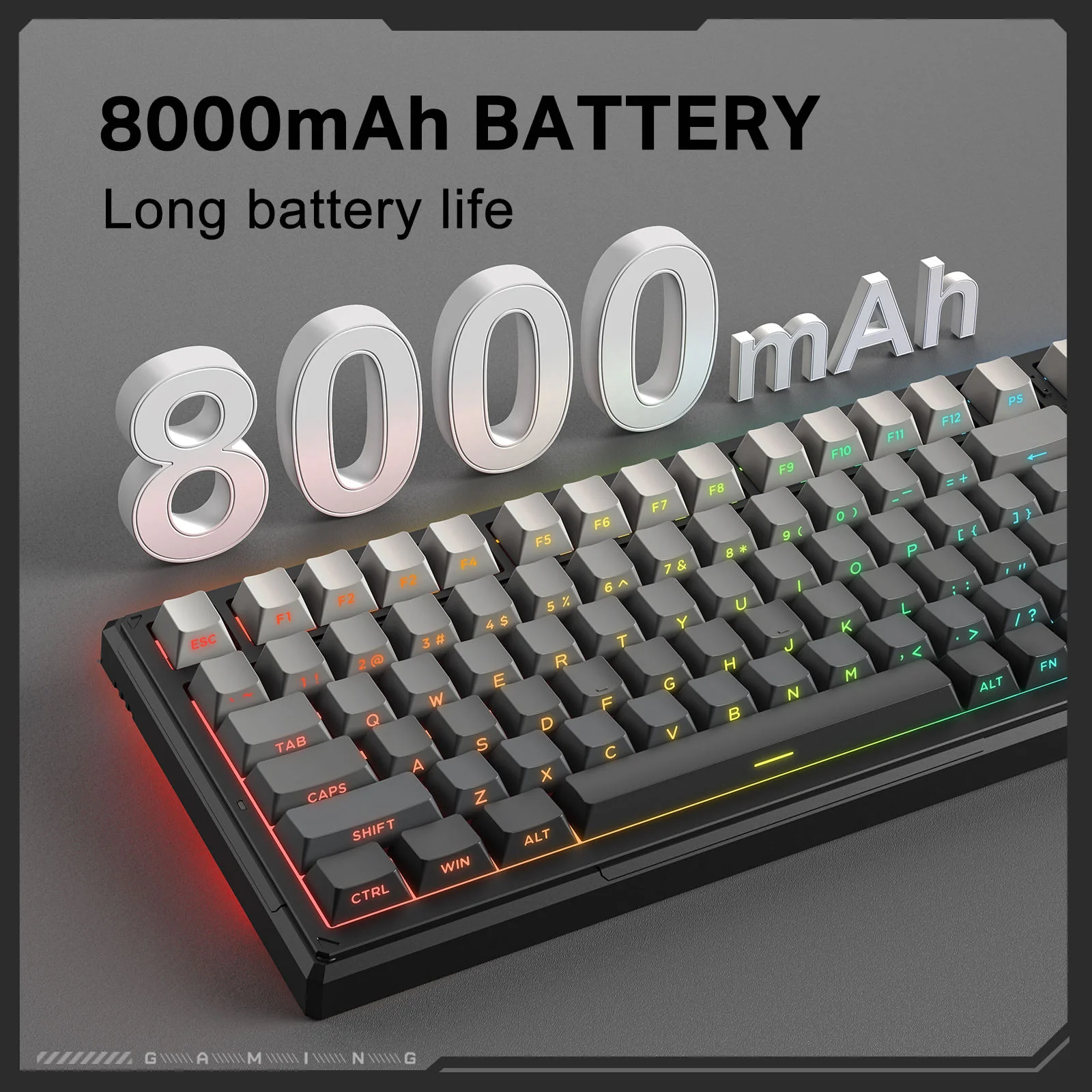 Onikuma G83 83-Key RGB Tri-Mode Hot-Swappable Mechanical Keyboard (Goertek Pink Linear Axis) - Image 7