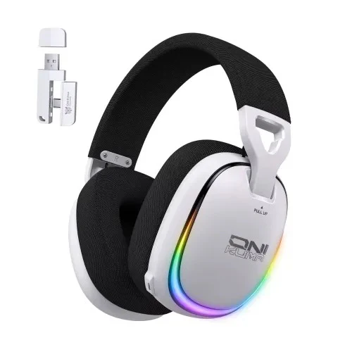 Onikuma GT805 4-Mode RGB Gaming Headset (Black, White) - Image 8