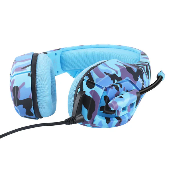 Onikuma K1-B Elite Stereo Gaming Headset (Camouflage Blue) - Image 4