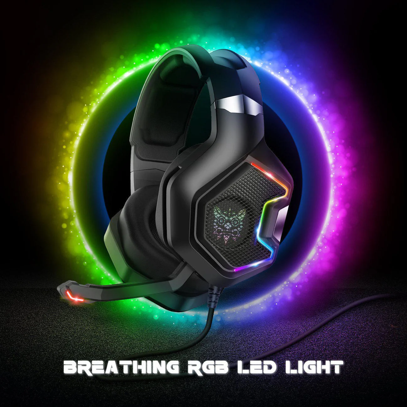 Onikuma K10PRO Professional Gaming Headset (Black) - Image 4