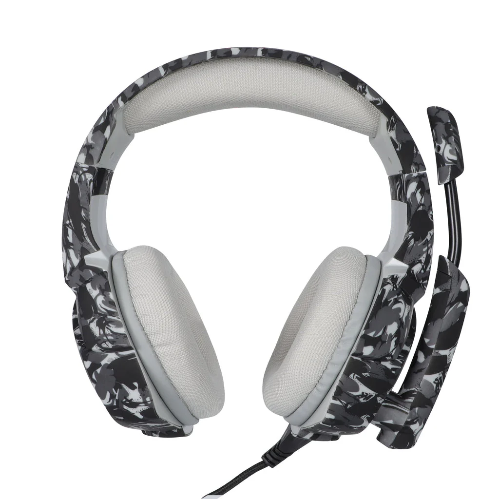 Onikuma K5 Gaming Headset With Mic And Noise Cancelling (Camouflage Grey) - Image 3