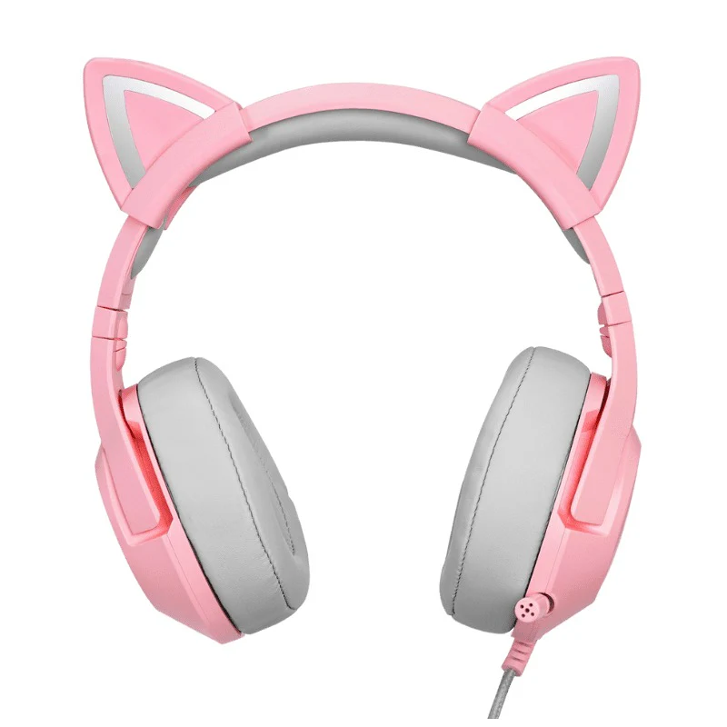 Onikuma K9 7.1 Version Surround Sound RGB Stereo Gaming Headset (Pink) - Image 4
