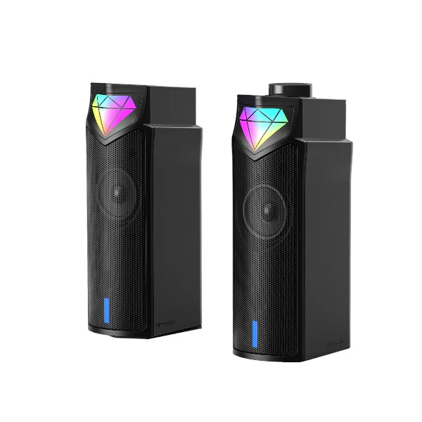 Onikuma L1 2-in-1 Portable Bluetooth Speaker With RGB Light (Black) - Image 2
