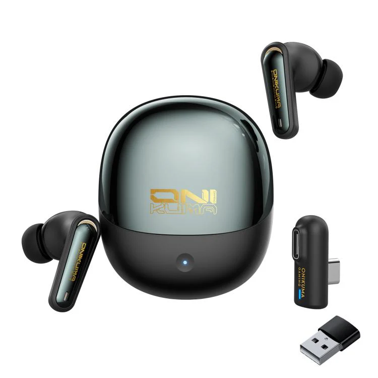 Onikuma TX610 Dual Mode Gaming Earbuds with ANC + ENC (Black, Off-White) - Image 15