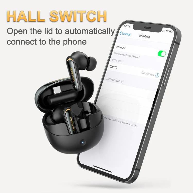 Onikuma TX610 Dual Mode Gaming Earbuds with ANC + ENC (Black, Off-White) - Image 5
