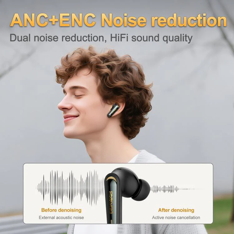 Onikuma TX610 Dual Mode Gaming Earbuds with ANC + ENC (Black, Off-White) - Image 9
