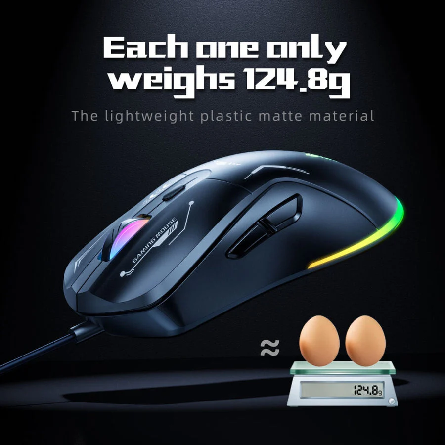 Onikuma TZ5008 5-in-1 RGB Keyboard / Mouse / Headset / Mousepad / Headset Stand Gaming Combo (Black) - Image 6