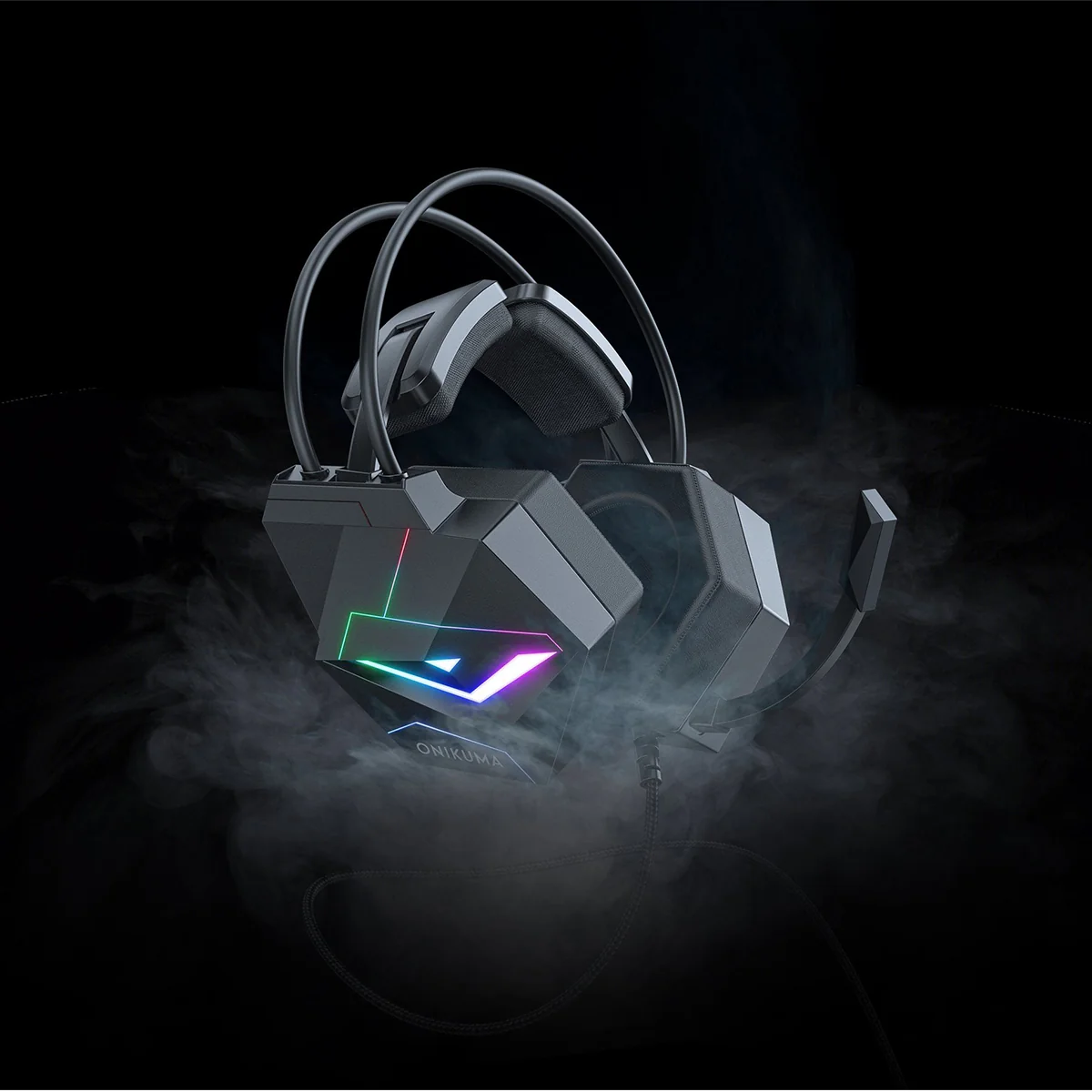 Onikuma X20 7.1 Wired Professional Gaming Headset with Noise Cancellation Microphone (Black) - Image 9