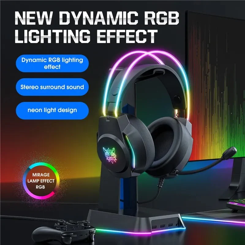 Onikuma X26 Professional Gaming Headset (Black) - Image 7