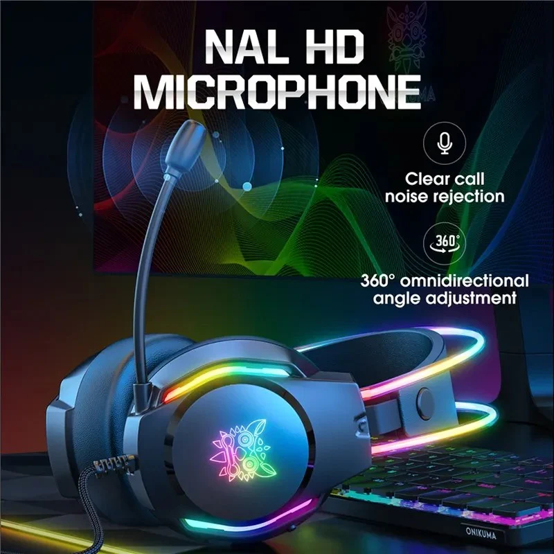 Onikuma X26 Professional Gaming Headset (Black) - Image 8