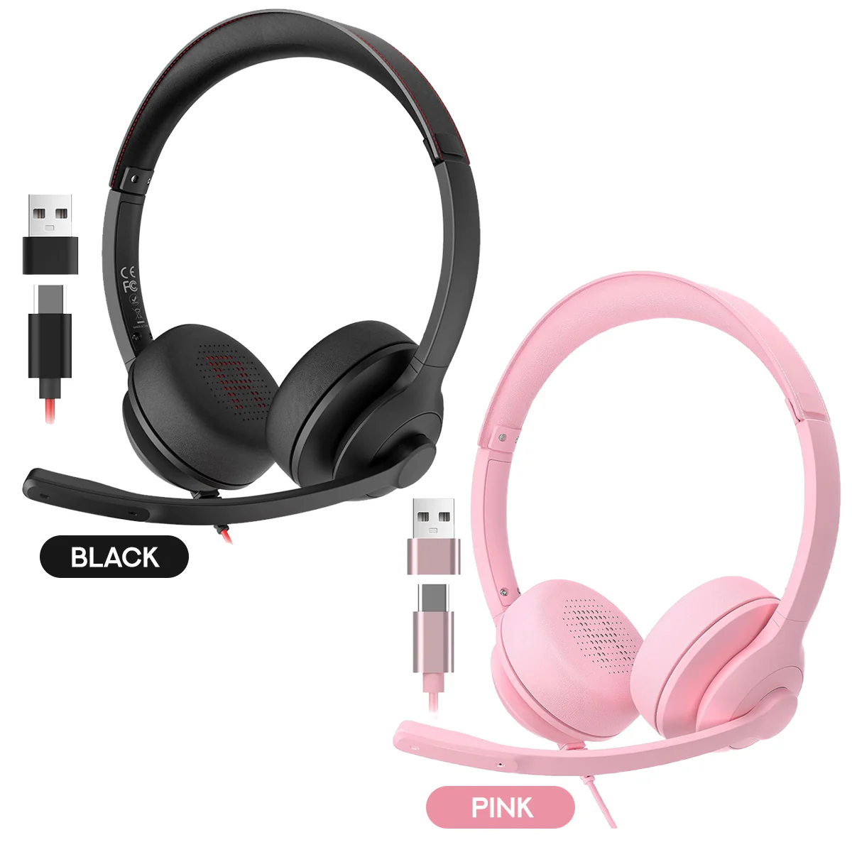 Onikuma X37 Professional Computer Headset (Black, Pink) - Image 12