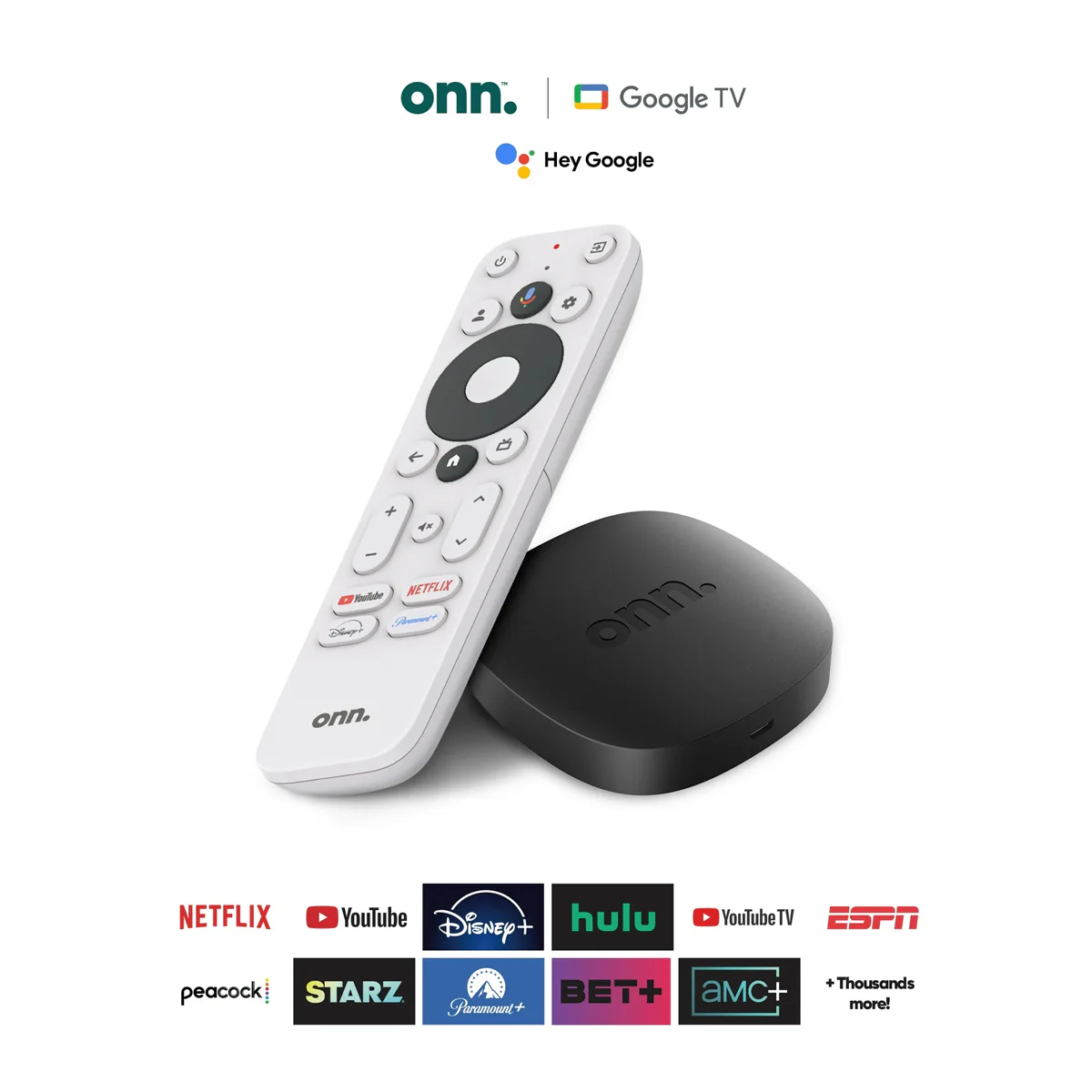 ONN Google TV 4K Streaming Box (Black) - Image 2